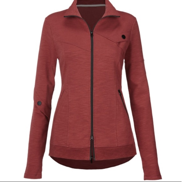 Cabi Training Jacket #4122 brownish burgundy, warm up - Picture 4 of 10